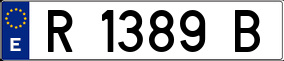 Trailer License Plate